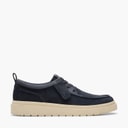 Clarks Herre Polden Moc Sko Navy Suede