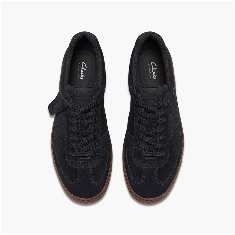 Clarks Herre Craft Rally Ace Træningssko Black Suede - Billede 4