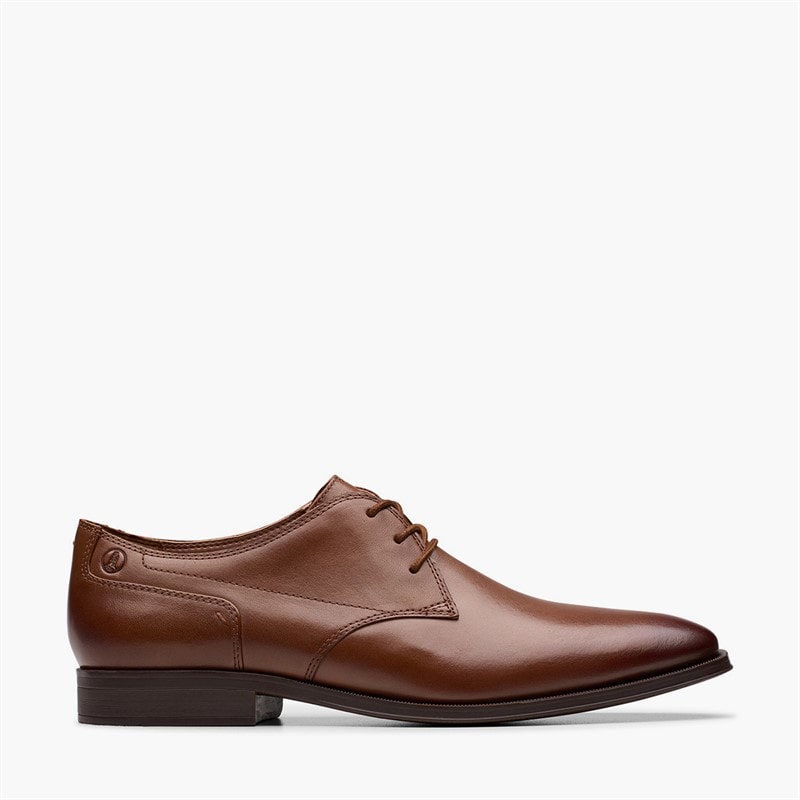 Clarks Herresko Paulton Snørebånd Tan