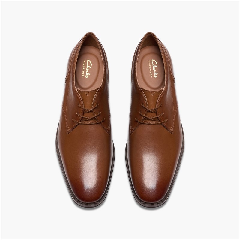 Clarks Herresko Paulton Snørebånd Tan - Billede 2