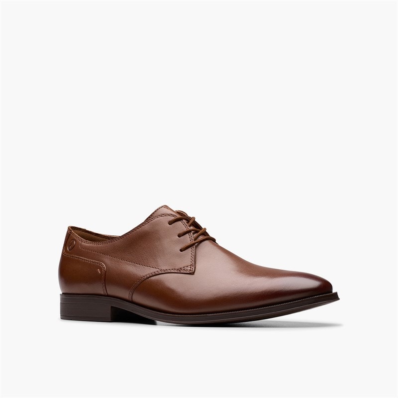 Clarks Herresko Paulton Snørebånd Tan - Billede 4