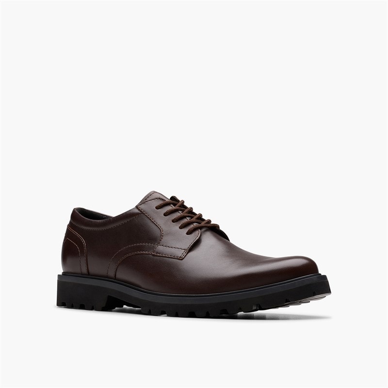 Clarks Herresko med snørebånd Brown Leather - Billede 5