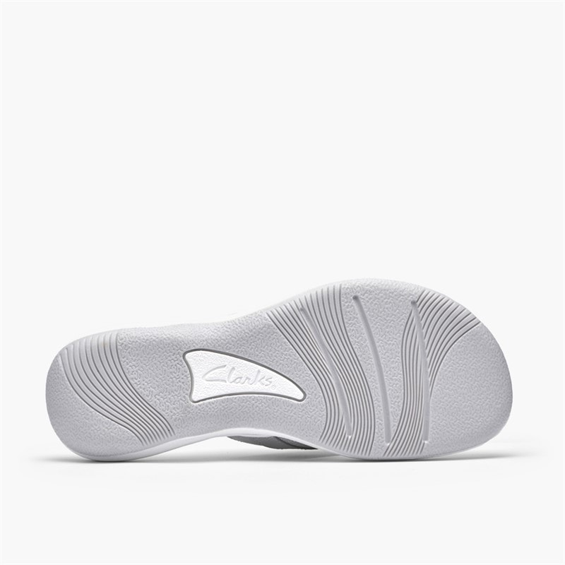 Clarks Dame Brinkley Sea flip flops Silver Metallic - Billede 3