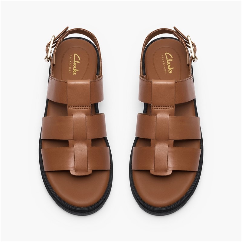 Clarks Dame Orinoco 3 Riem Sandaler Tan Leather - Billede 2
