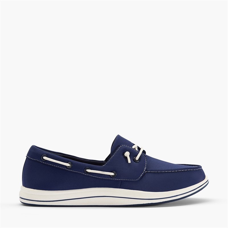 Clarks Dame Brinkley Edge Bådsko Navy Canvas