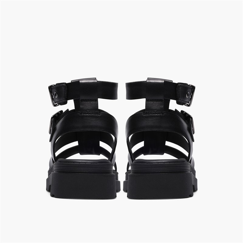 Clarks Dame Orinoco 3 Cove Sandaler Black Leather - Billede 5