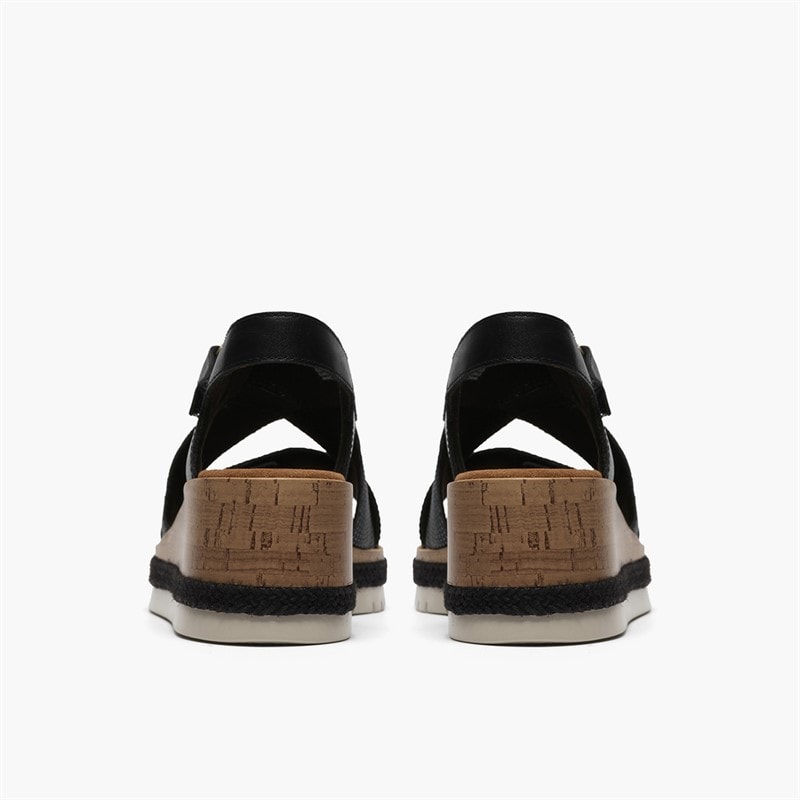 Clarks Dame Kidiki Solsandaler Black Combi - Billede 5