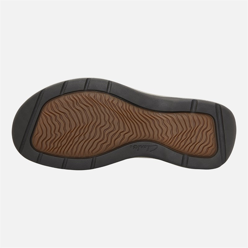 Clarks Herre Saltway Edge Wide Fit Sandaler Light Tan Leather - Billede 2