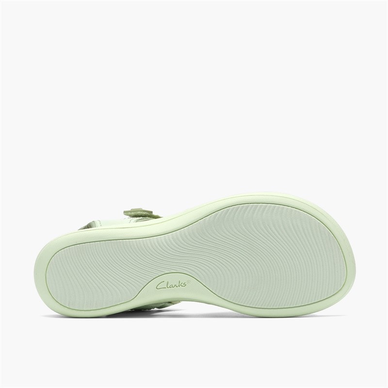 Clarks Dame Mira Madi Sandaler Light Olive Combi - Billede 3