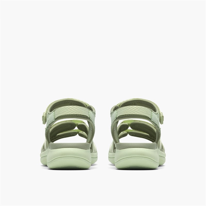 Clarks Dame Mira Madi Sandaler Light Olive Combi - Billede 5