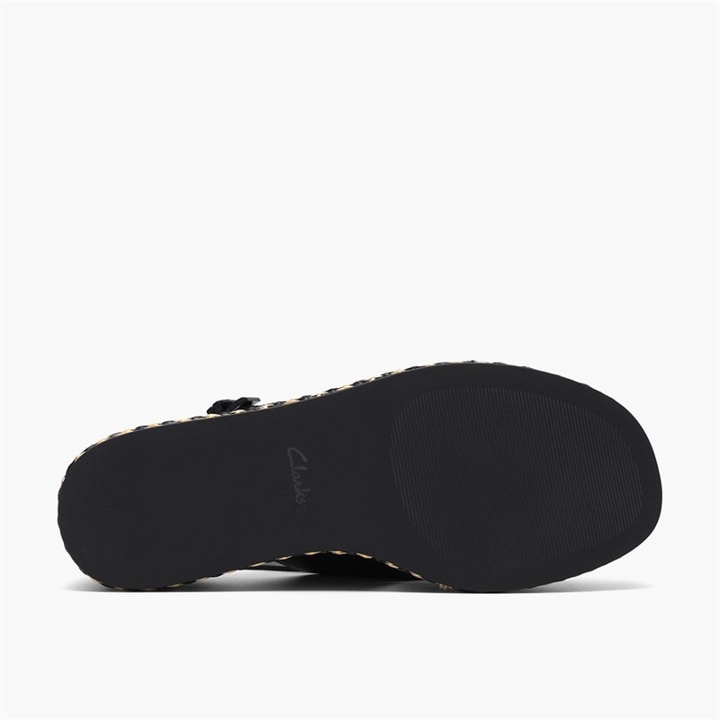 Clarks Dame Tessiah Krydsrem Sandaler Black Interest - Billede 3