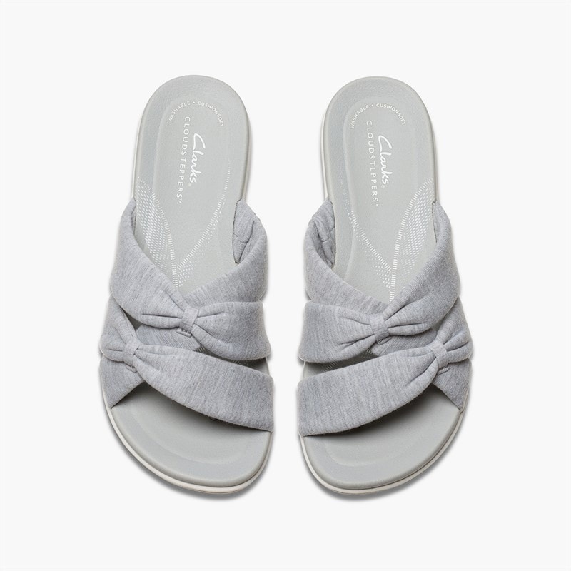 Clarks Dame Brinkley Rae Ava Sandaler Light Grey - Billede 2