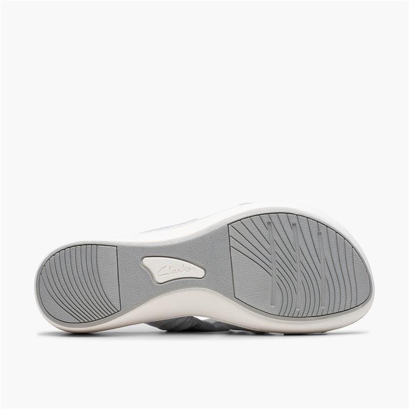 Clarks Dame Brinkley Rae Ava Sandaler Light Grey - Billede 3