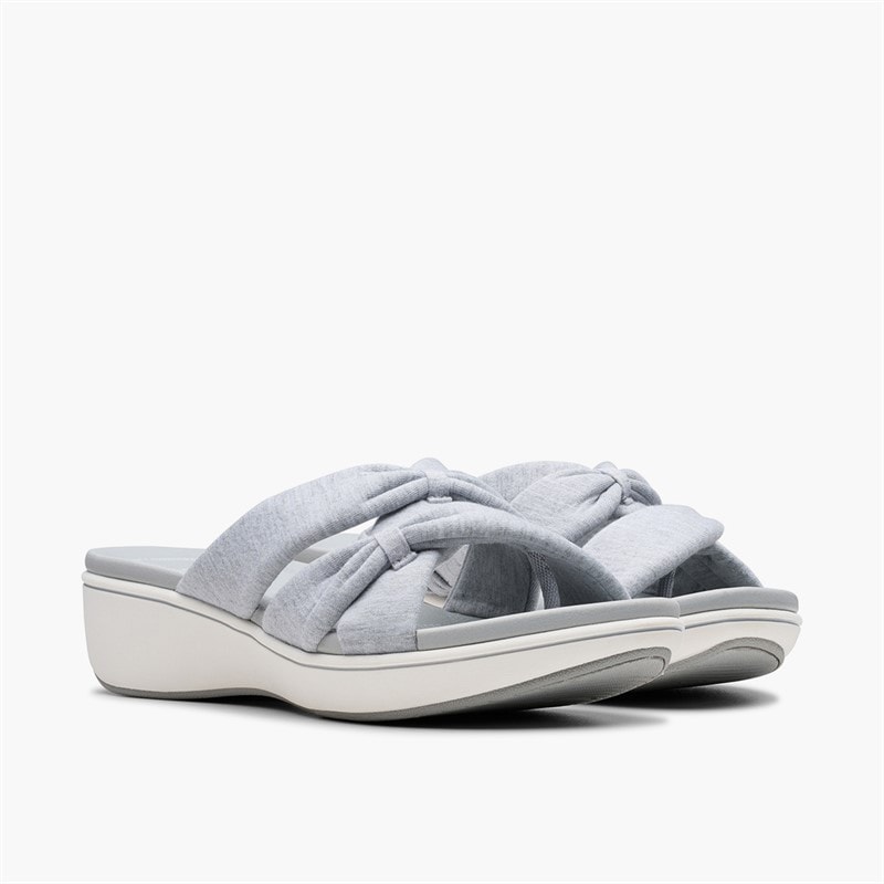 Clarks Dame Brinkley Rae Ava Sandaler Light Grey - Billede 4