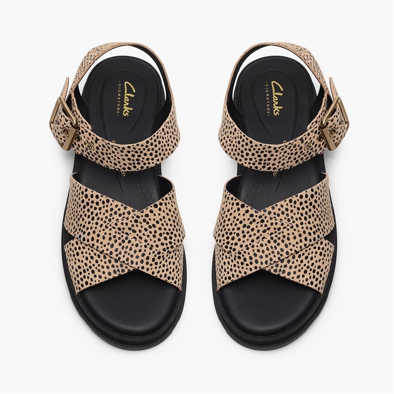 Clarks Dame Orinoco 3 Cove Sandaler Animal Print - Billede 2