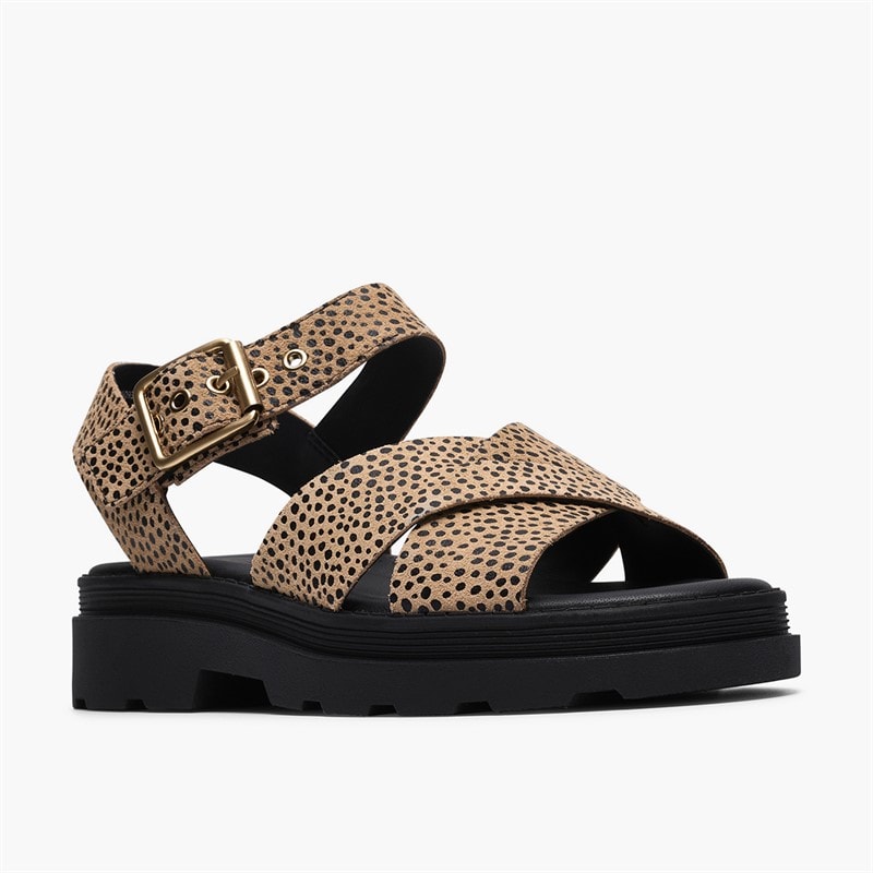 Clarks Dame Orinoco 3 Cove Sandaler Animal Print - Billede 4