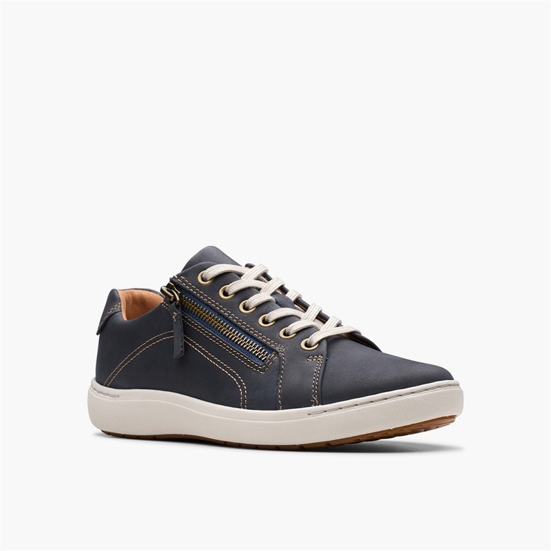 Clarks Dame Nalle Træningssko Navy Nubuck - Billede 2