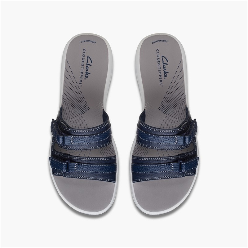 Clarks Dame Brinkley Piper Sandaler Navy - Billede 2
