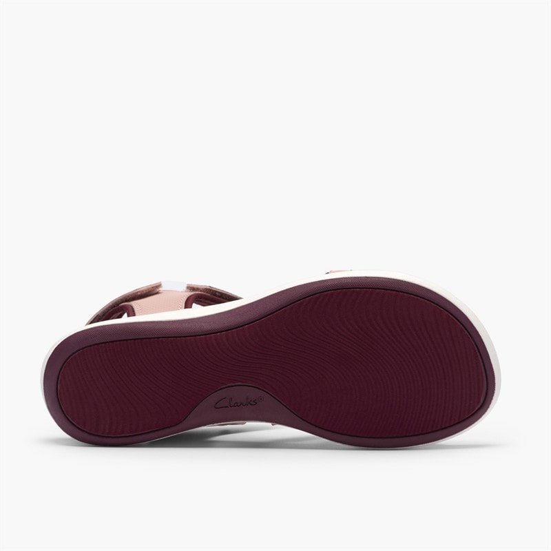 Clarks Damesko Mira Shore Sandaler Maroon - Billede 3