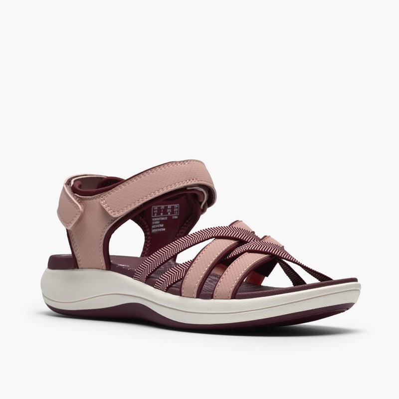 Clarks Damesko Mira Shore Sandaler Maroon - Billede 4