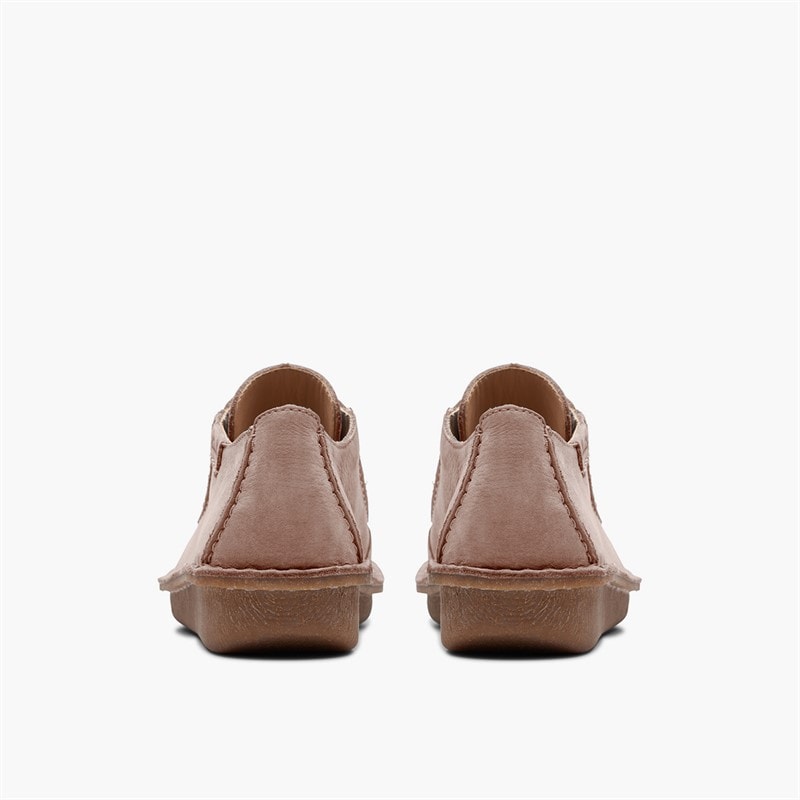 Clarks Dame Sjove Drøm Snørebånd Sko Light Pink Suede - Billede 5