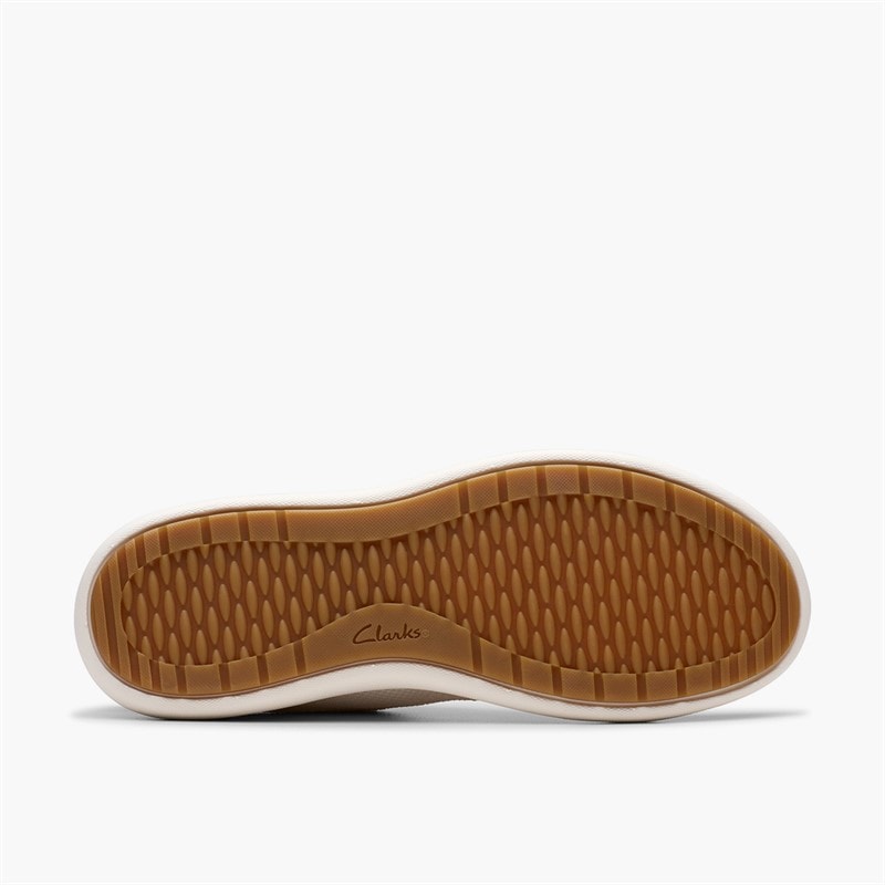 Clarks Dame Nalle Walk Træningssko White Knit - Billede 3
