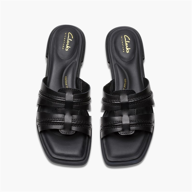 Clarks Dame Ariany Sandaler Black Leather - Billede 2