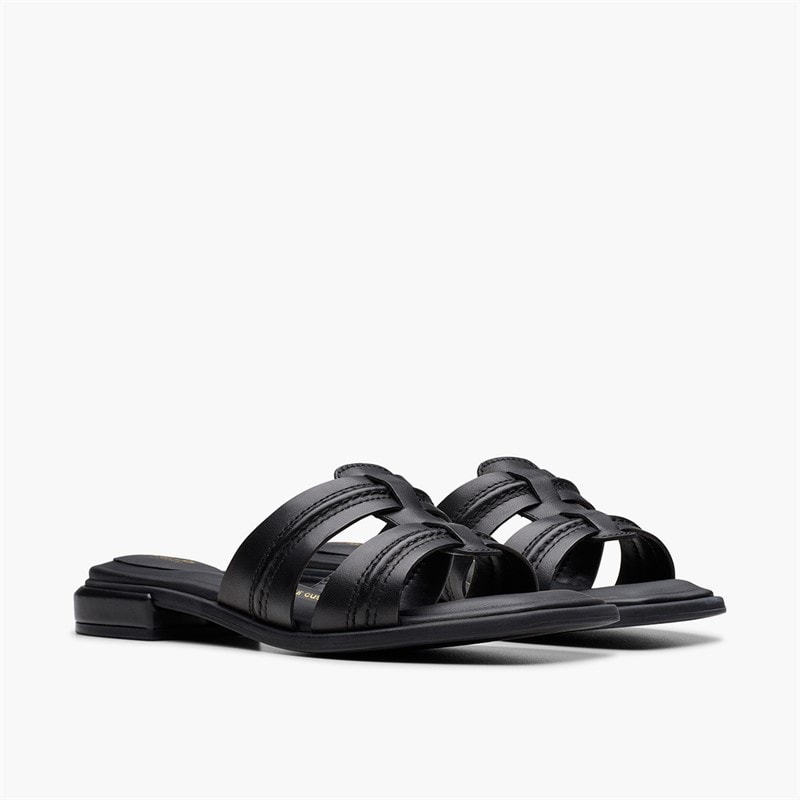 Clarks Dame Ariany Sandaler Black Leather - Billede 4