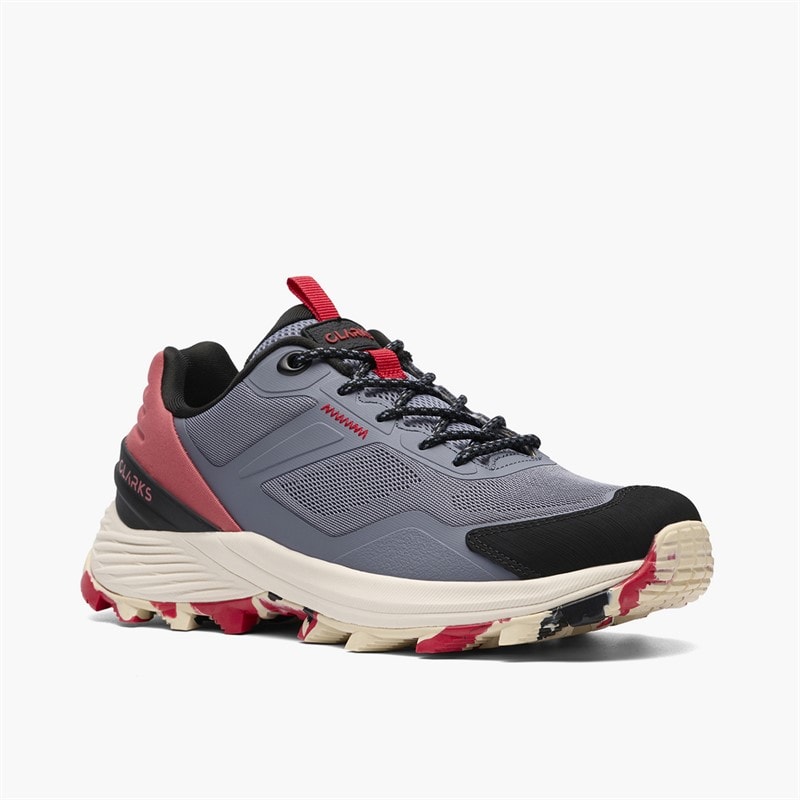 Clarks Dame Laila Trail Sko Blue Combi - Billede 4