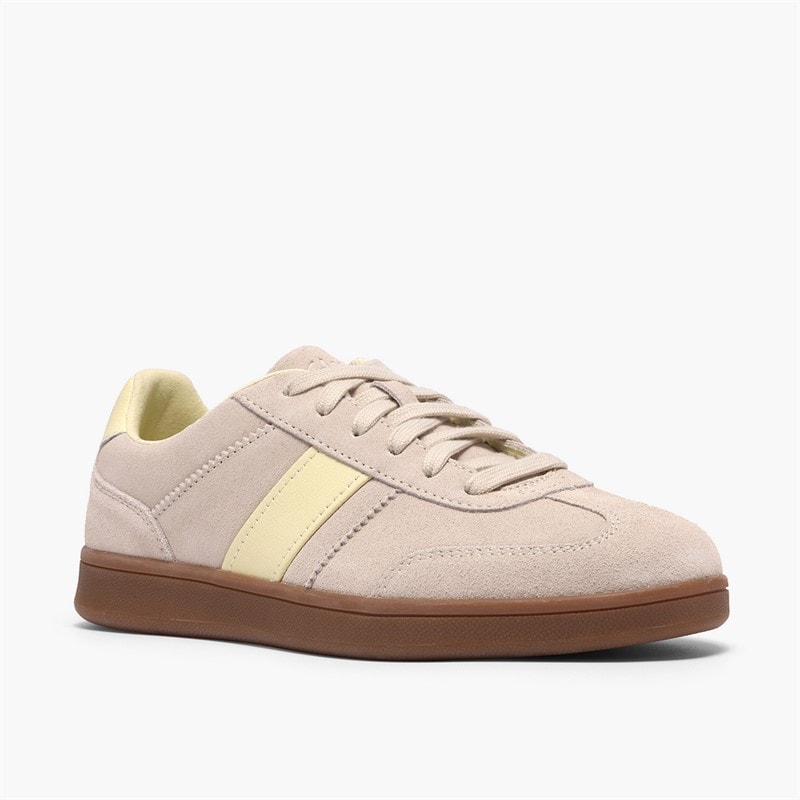 Clarks Dame Seco Speed Trænere Sand Combi - Billede 4