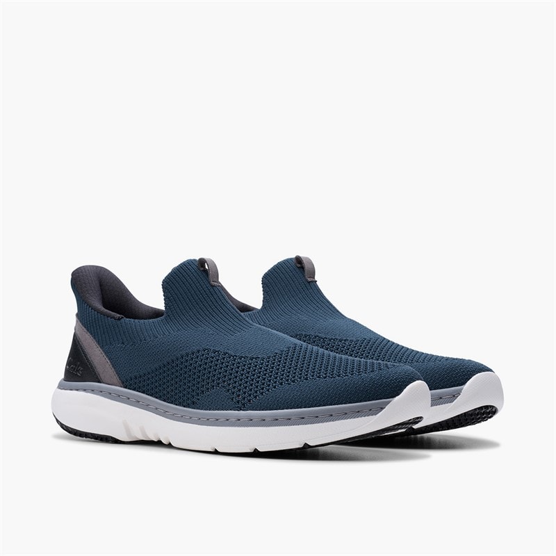 Clarks Herre Pro Free Strik Træningssko Navy Knit - Billede 4