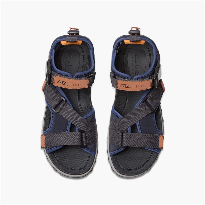 Clarks Herre ATL Trek Sandaler Navy Combi - Billede 2