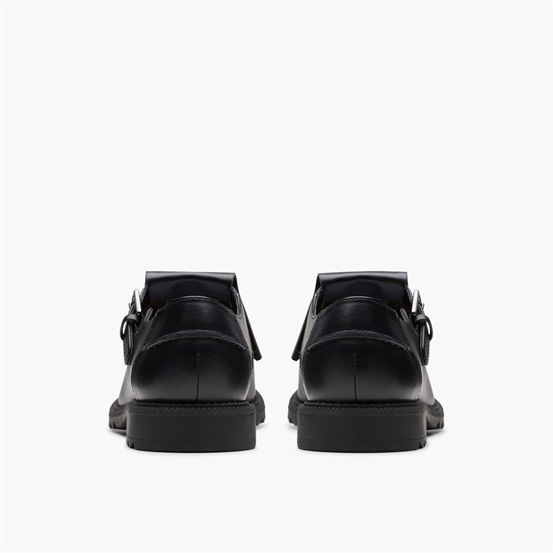 Clarks Dame Griffin Mia 2 Sko Black Leather - Billede 5