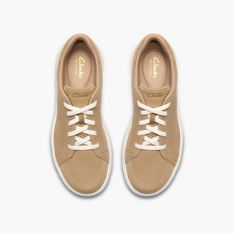 Clarks Dame Nalle Walk Træningssko Beige - Billede 2
