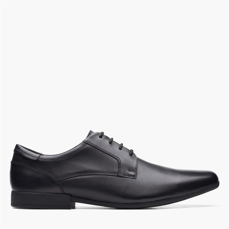 Clarks Herre Sidton Snøresko Black Leather