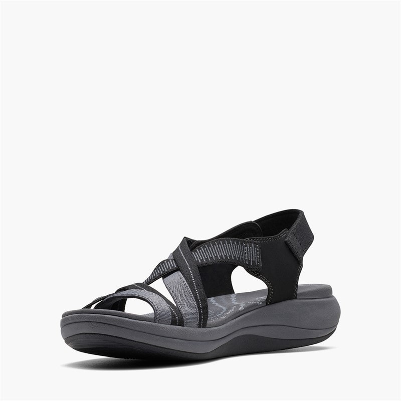 Clarks Dame Mira Ivy Sandaler Sort - Billede 4