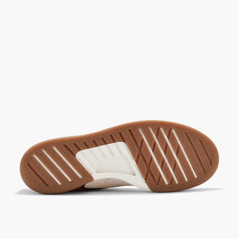 Clarks Dame Maseri Gå Sko Burgundy Combi - Billede 3