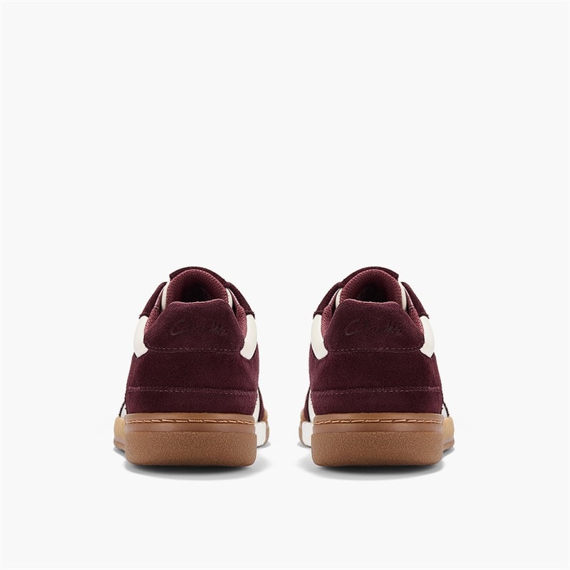 Clarks Dame Maseri Gå Sko Burgundy Combi - Billede 5