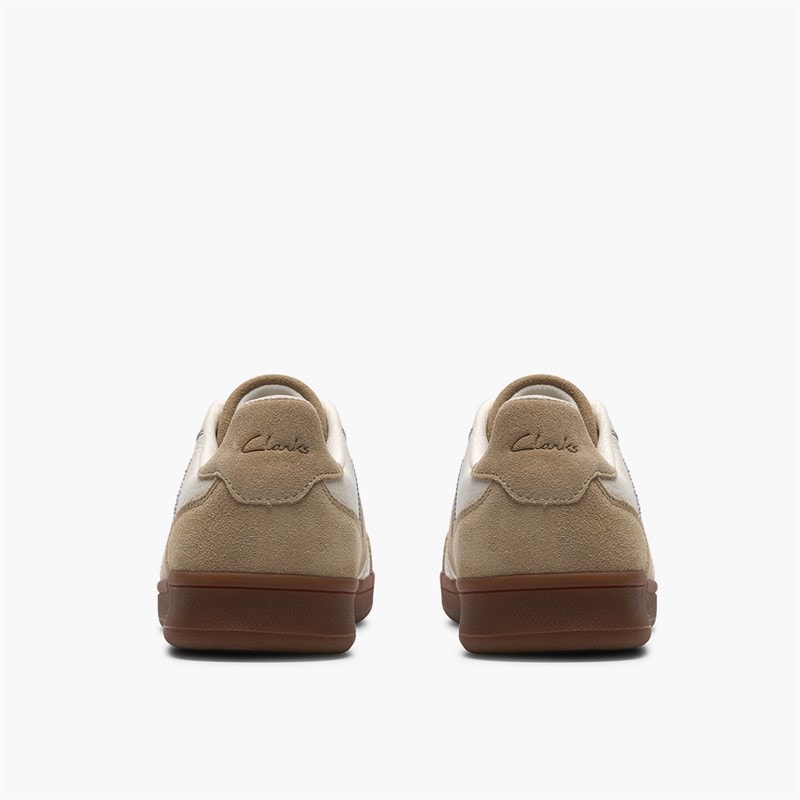 Clarks Dame Seco Speed Trænere White Combi Leather - Billede 5