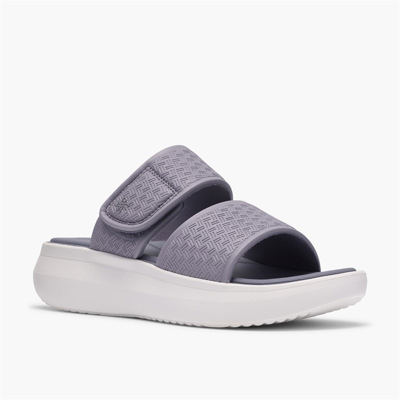 Clarks Dame Solevana Star 2 Sandaler Purple Grey - Billede 4