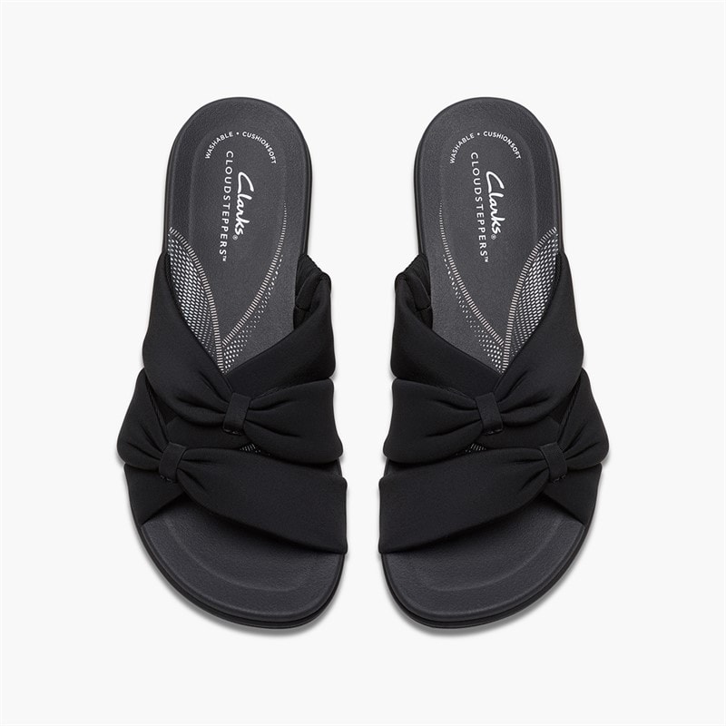 Clarks Dame Brinkley Rae Ava Sandaler Sort/Sort - Billede 2