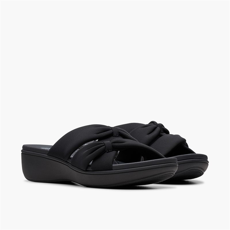 Clarks Dame Brinkley Rae Ava Sandaler Sort/Sort - Billede 4