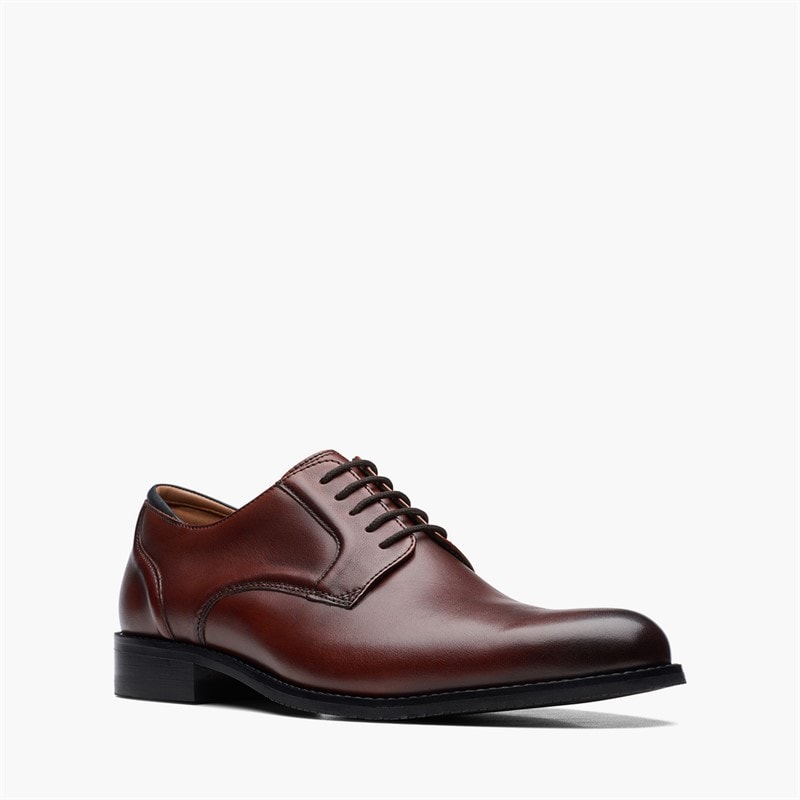 Clarks Herre Craft Arlo Snørebånd Sko British Tan - Billede 2