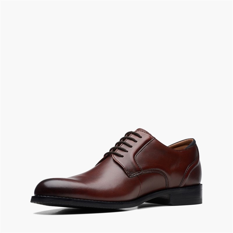 Clarks Herre Craft Arlo Snørebånd Sko British Tan - Billede 4