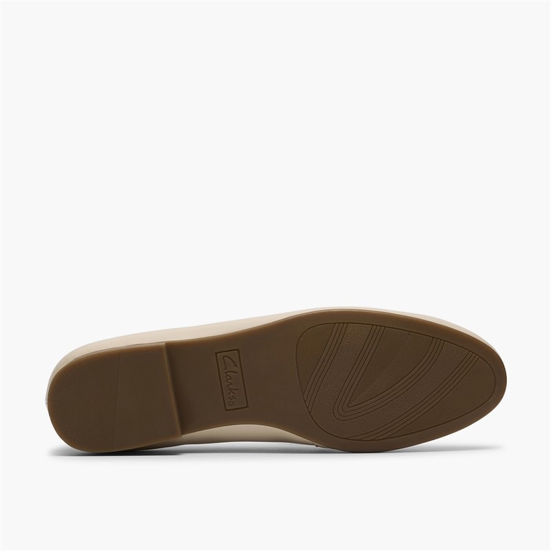 Clarks Dame Tamna Iris Loafers White Leather - Billede 3