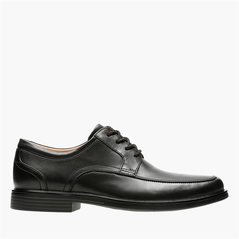 Clarks Herre Un Aldric Park Snøresko Black Leather