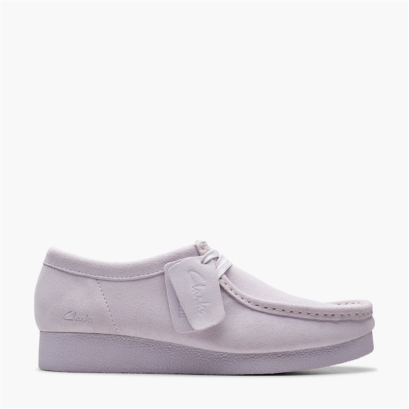 Clarks Dame Wallabee Evo Sko Lilac Suede