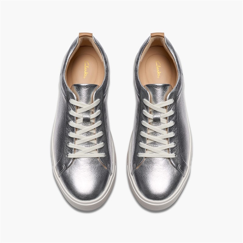 Clarks Dame Un Maui Lace Træningssko Metallic - Billede 2