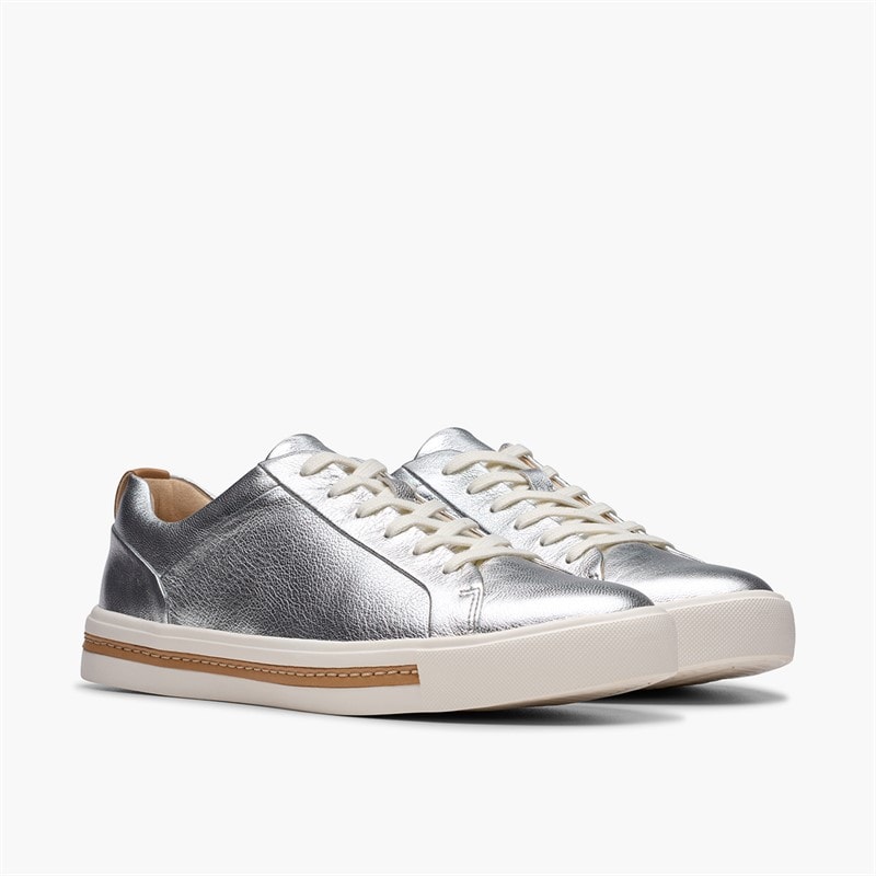 Clarks Dame Un Maui Lace Træningssko Metallic - Billede 4