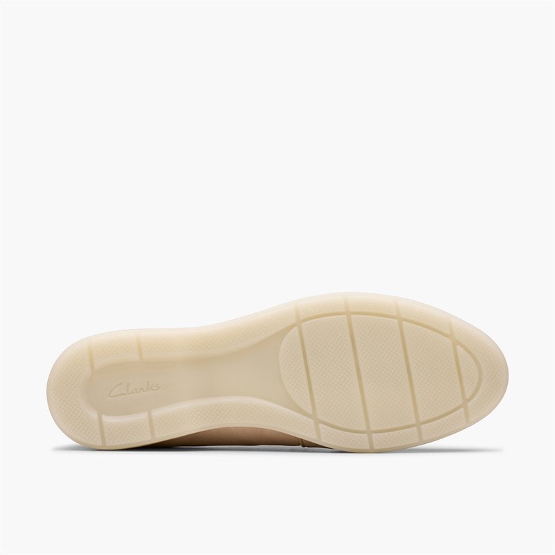 Clarks Dame Narini Edge Loafers Sand Suede - Billede 3